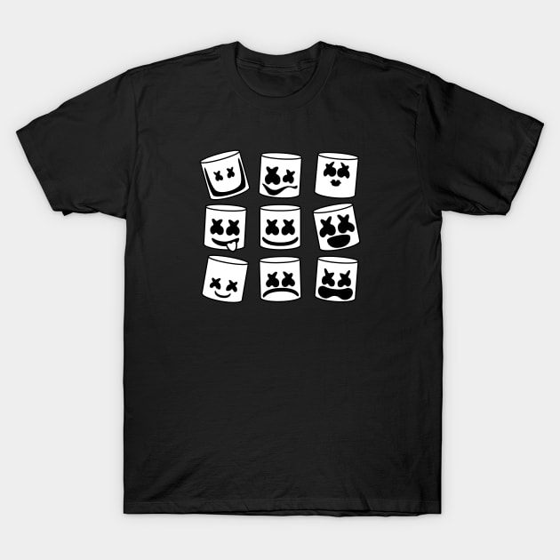 Marshmello Expressions T-Shirt by nabakumov